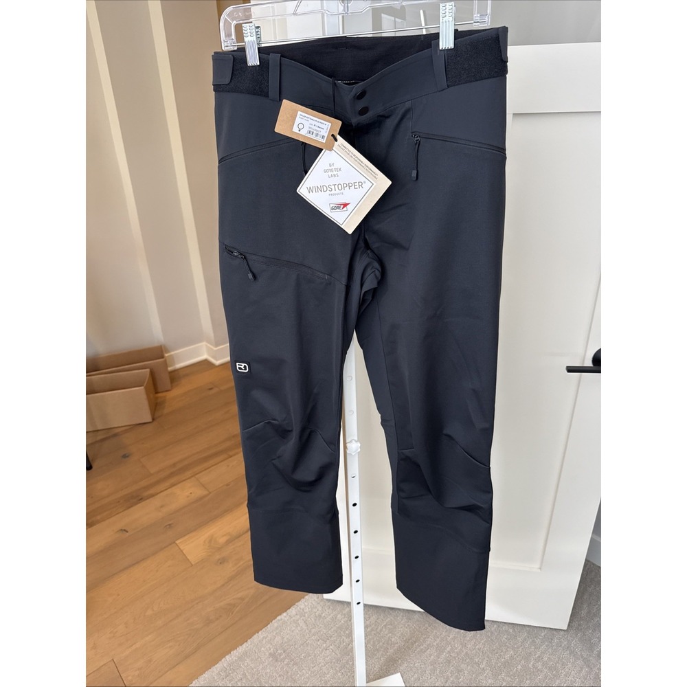 ORTOVOX Ortler Softshell Plus Pants Women M Black Raven Windstopper NWT